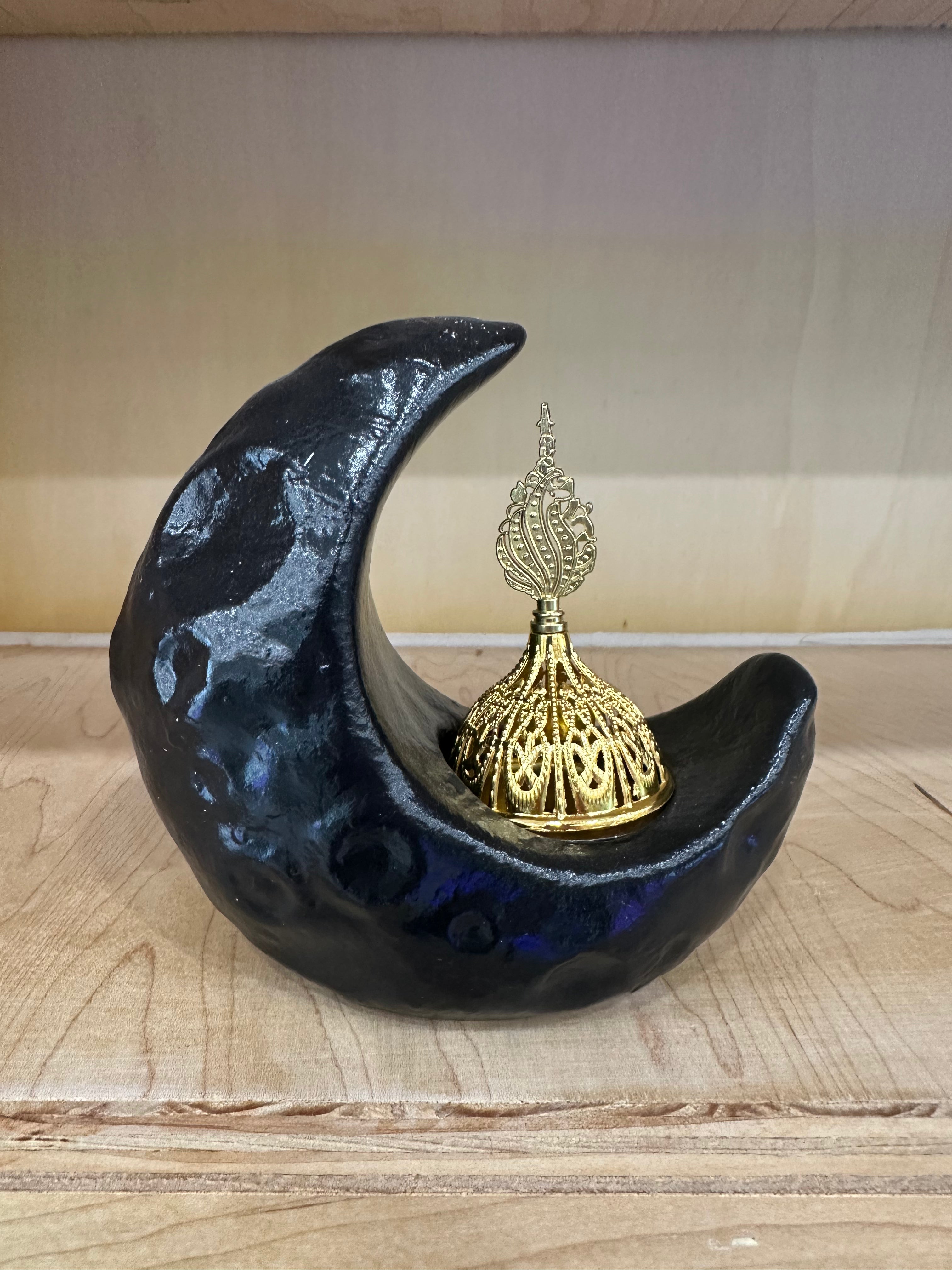 Black Moon Charcoal Incense Burner