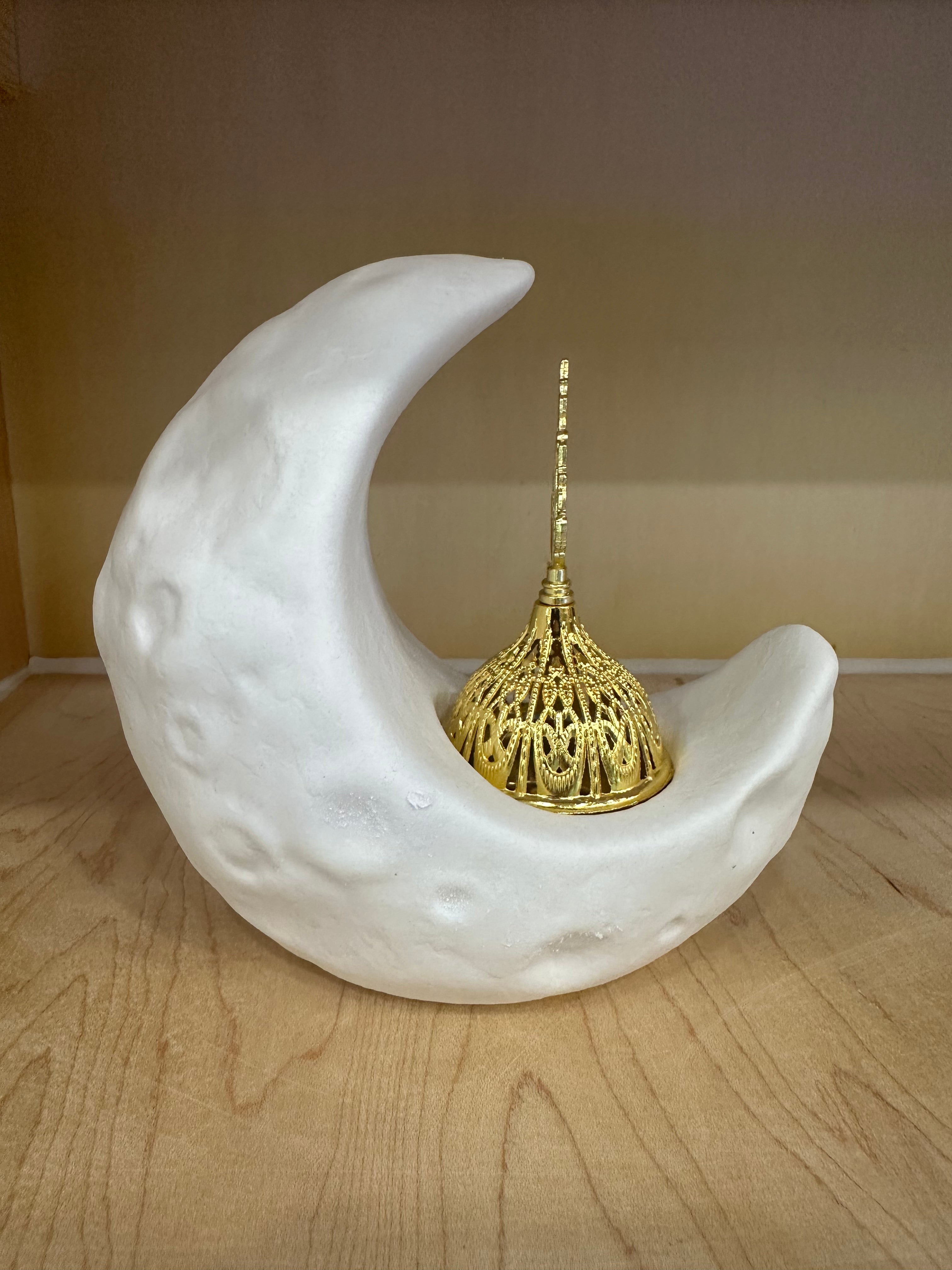 White Moon Charcoal Incense Burner