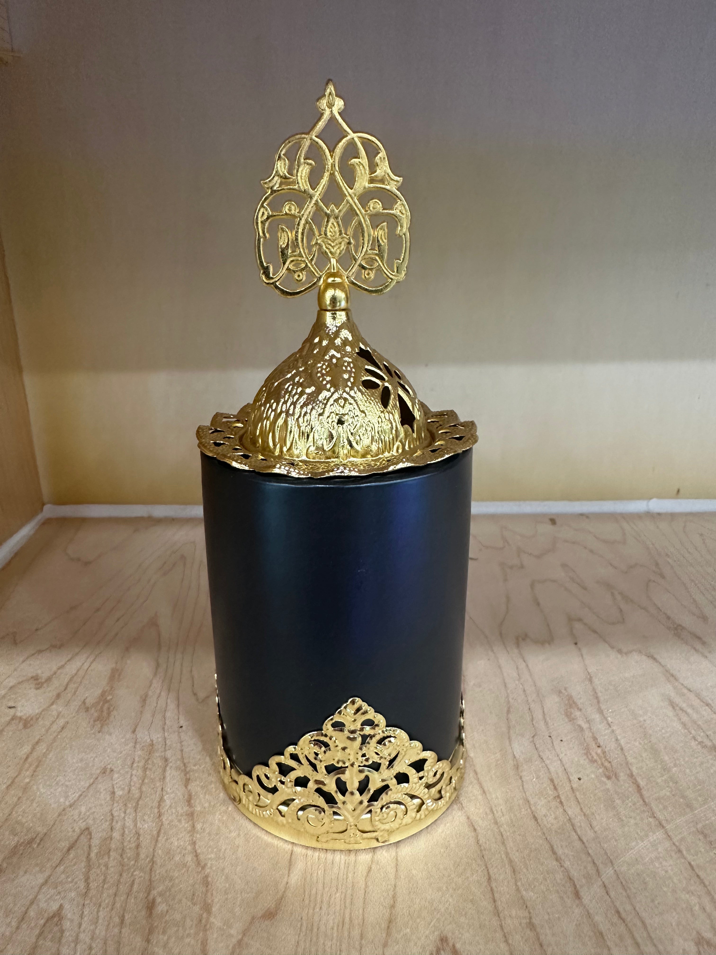Black or White and Gold Incense Burner
