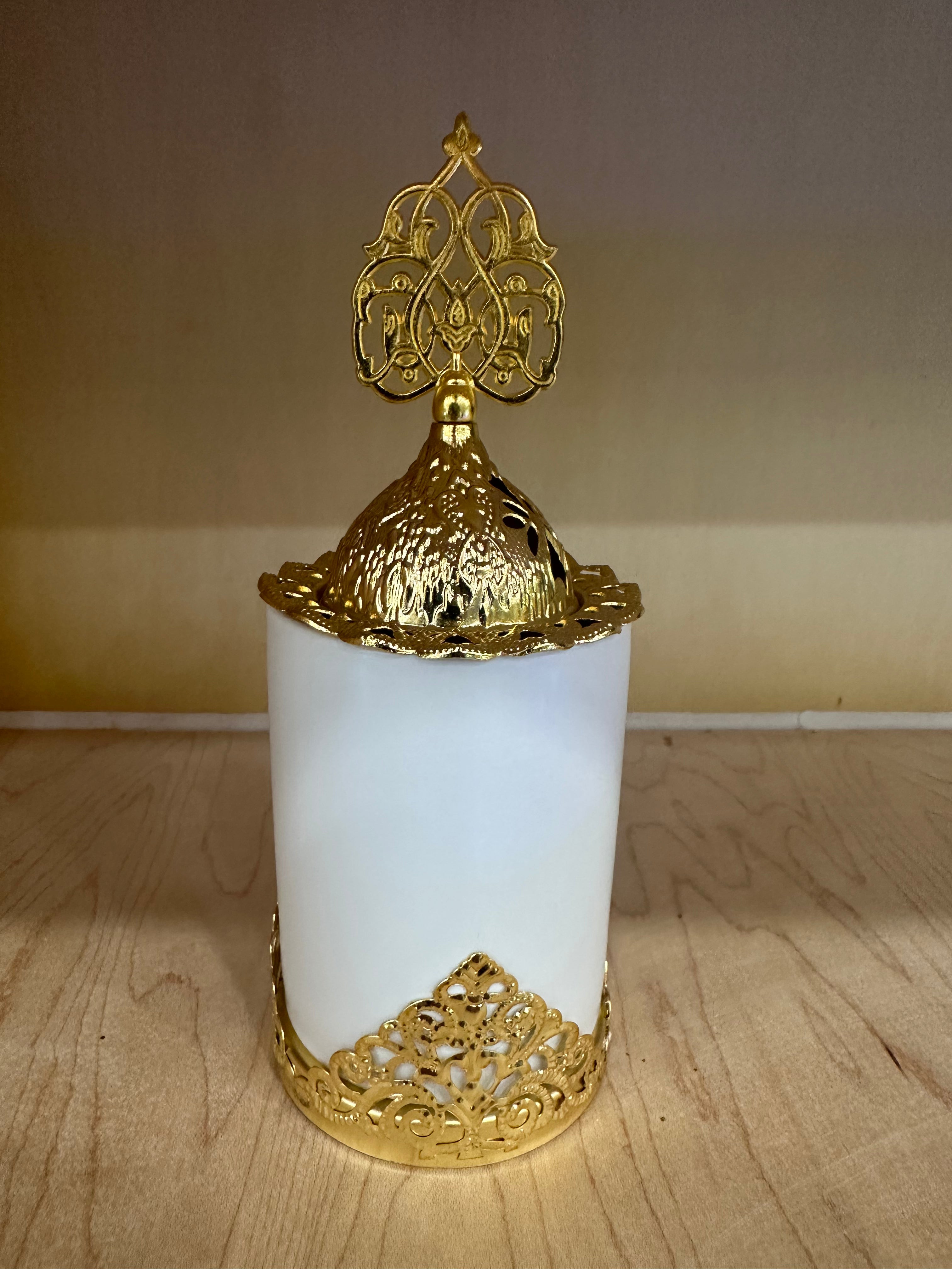 Black or White and Gold Incense Burner