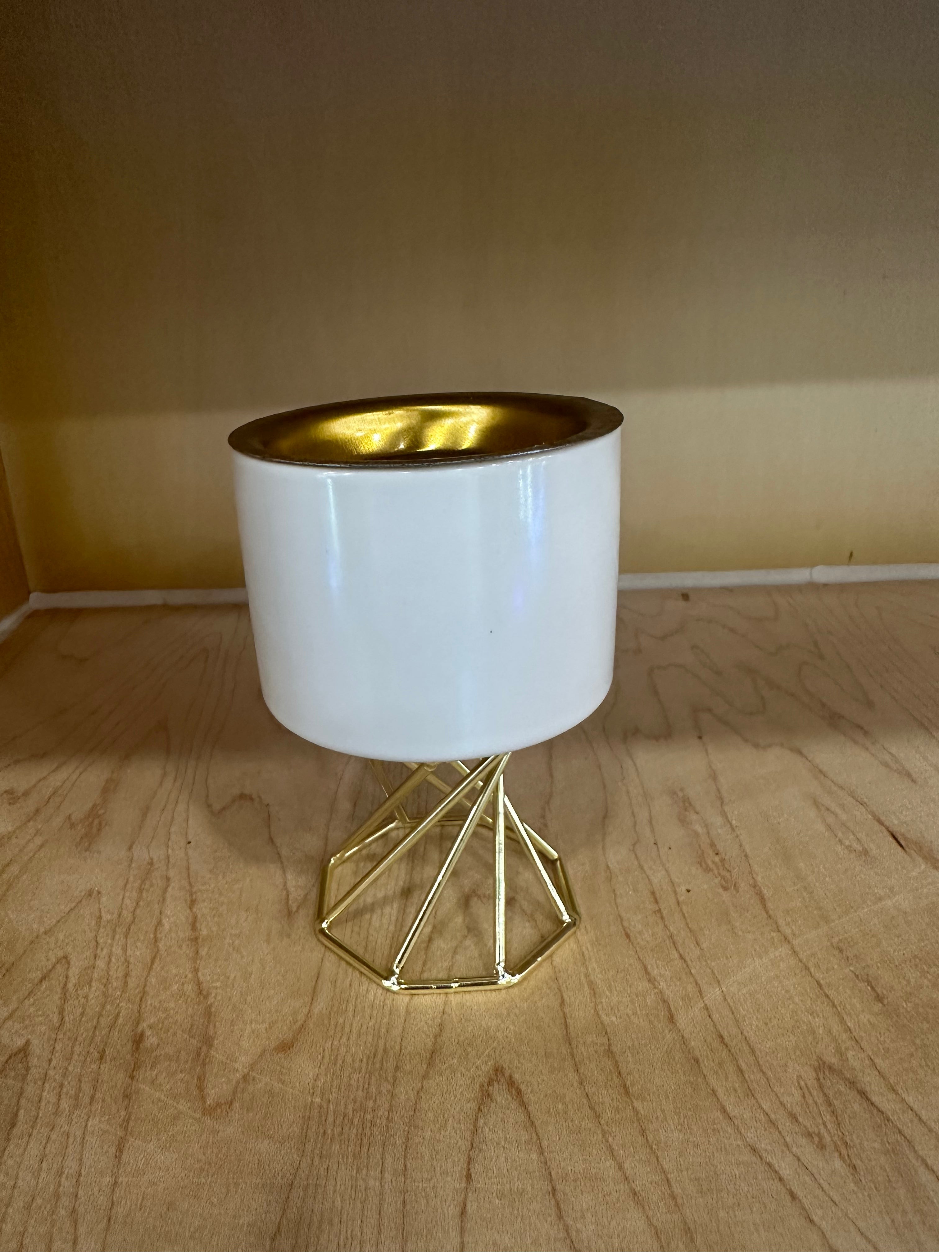 Gold Spiral White or Black Incense Burner
