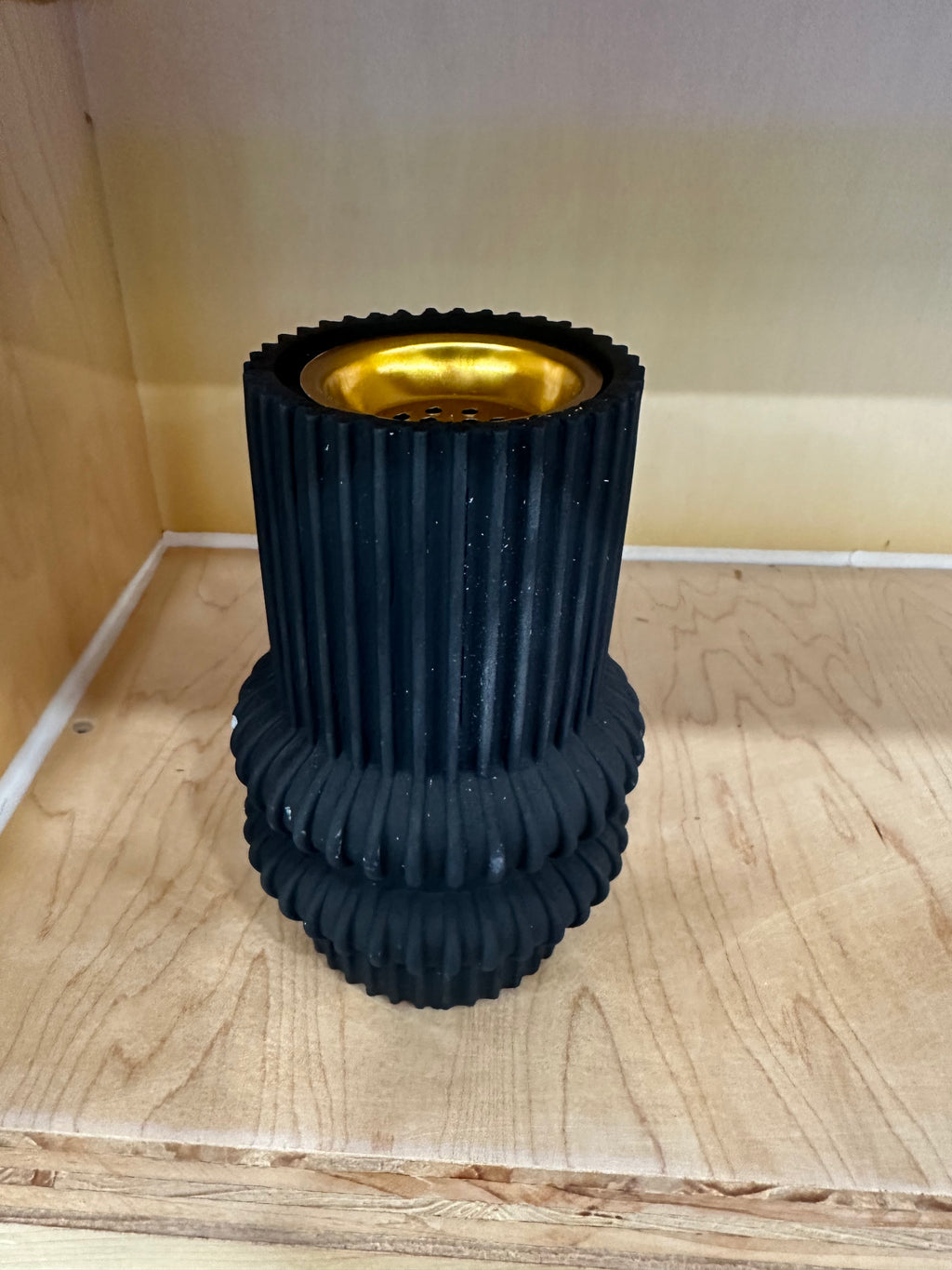 Black or White Ribbed Incense Burner